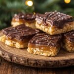 Christmas Crack Candy on Rustic Plate Holiday Treat