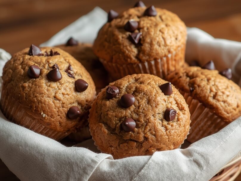 Nut-Free Sunflower Seed Flour Muffins with Chocolate Chips – Gluten-Free Baking Idea