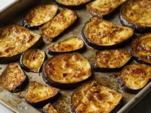 Oven preheating for Greek Moussaka preparation