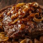 Juicy French Onion Pot Roast with caramelized onions